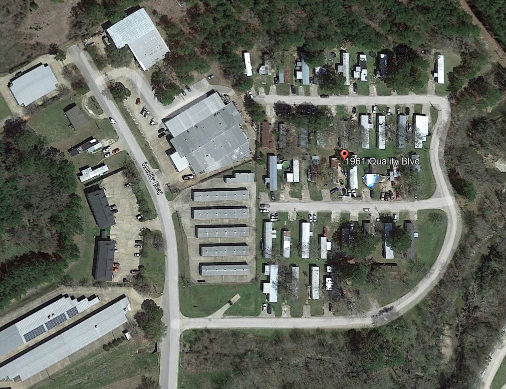 Overhead Aerial of Mobile Home Park